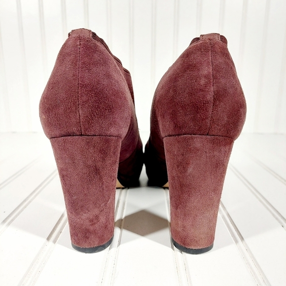 Clarks Kendra Purple Suede Mix Closed-Toe Pumps A418 - Picture 7 of 14